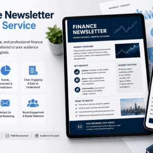 Professional Finance Newsletter Writing & Market Analysis