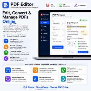Browser-Based PDF Editor & File Converter